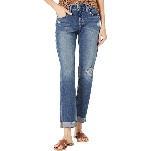 Silver Jeans Jeans Silver Jeans Co Boyfriend Midrise Slim Leg 3